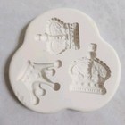 Crown Prince Queen Silicone Mold Cake Cupcake Topper Fondant Royalty Princess