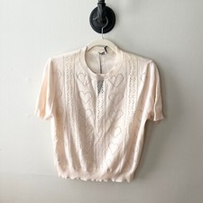 Miu Miu Knit Short Sleeve Sweater Size IT 46