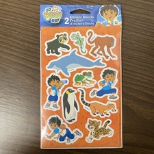 Go Diego Go Sticker Pack, Nick Jr Cartoon Kids Scrapbook Stickers