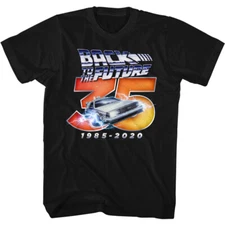 Back to the Future 1985-2020 35th Anniversary Black T-shirt