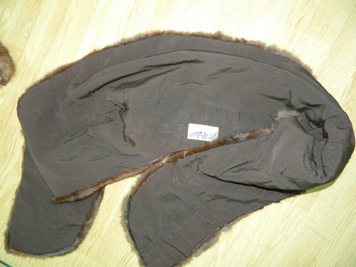 RUSSIAN SQUIRREL FUR COLLAR STOLE SCARF CAP - Picture 5 of 6