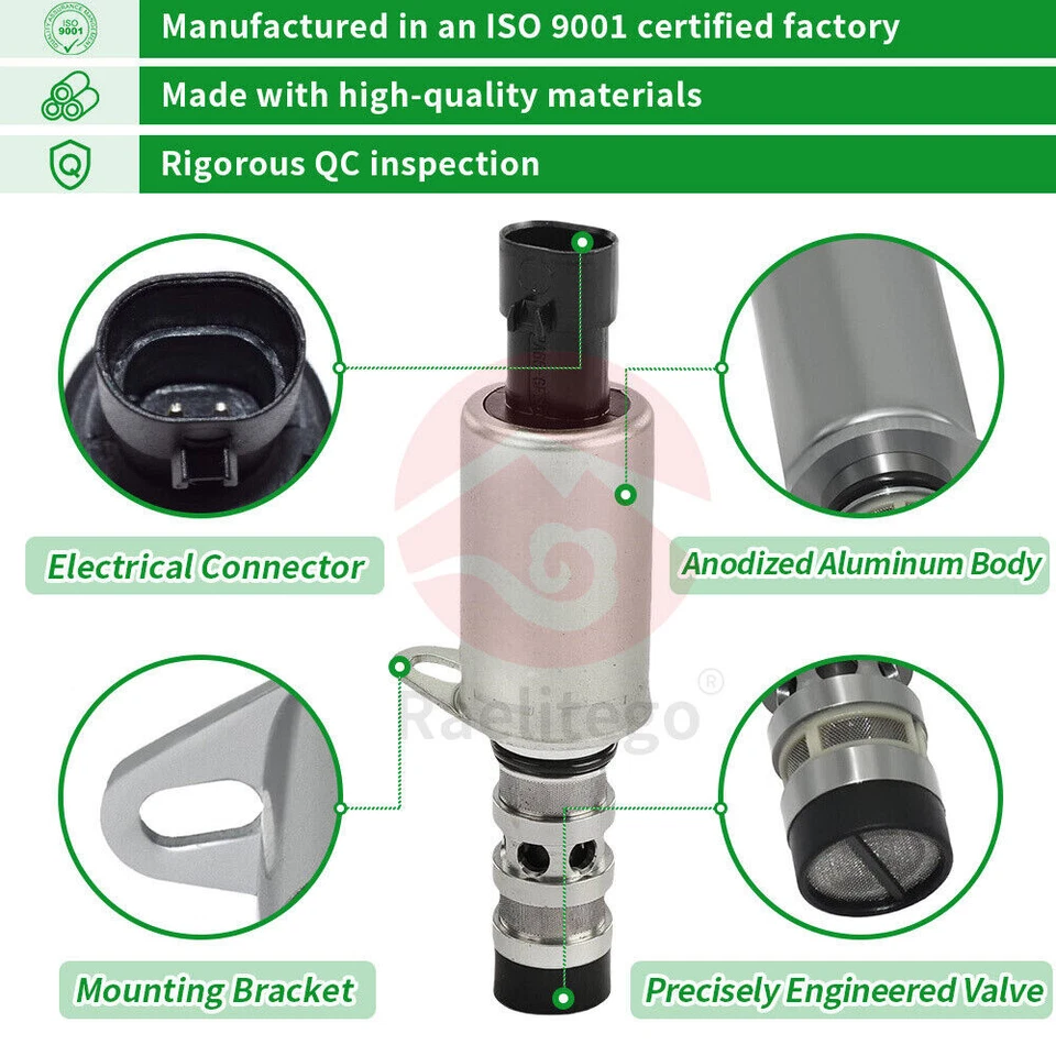 2x Intake&Exhaust Variable Valve Timing VVT Solenoid for Chevrolet Cruze Sonic Foto 4 de 4