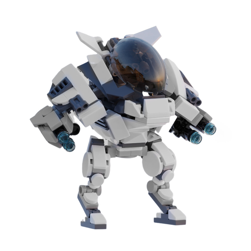 MOC Centauri Mk II Tactical Battle Mech Robot Building Toy with Openable Cockpit