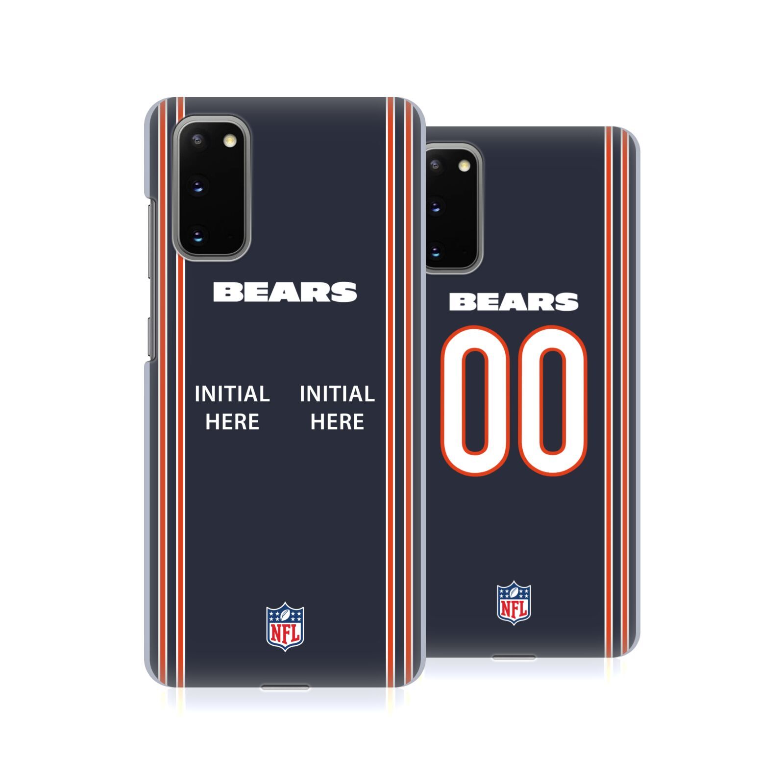 CUSTOM CUSTOMIZED PERSONALIZED NFL CHICAGO BEARS BACK CASE FOR SAMSUNG PHONES 1