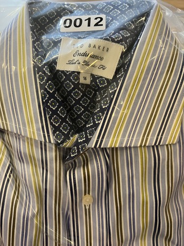 Ted Baker Button Up Men 16 Endurance Dress Shirt Flip Cuff Party Core Cruise - Picture 8 of 8