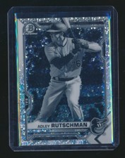 2021 BOWMAN CHROME BLACK WHITE MINI DIAMOND PROSPECT ADLEY RUTSCHMAN ORIOLES