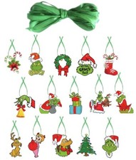 32 Piece Merry Christmas Grinch Ornaments Tree Hanging Decoration Figure Pendant