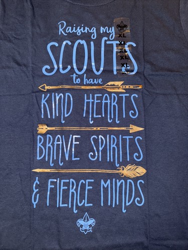 Mujer XL Damas Camisa BOY SCOUTS OF AMERICA Scout Mom Camiseta BSA NUEVO CON ETIQUETAS Lámina Dorada - Imagen 2 de 7