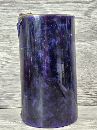 Maison Midnight Purple Fragranced Candles Water Lily & Lotus Pillar Candle 8.25" - Picture 7 of 14
