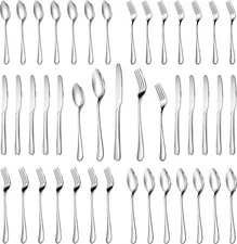 30 Piece Silverware Set Service for 6,Premium Stainless Steel Flatware Set