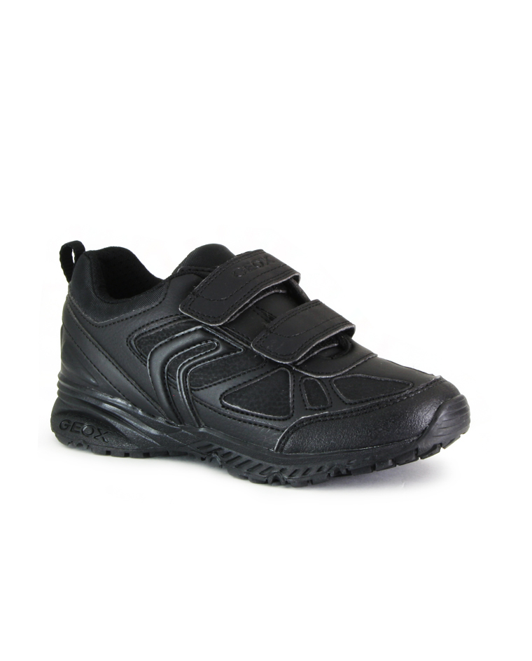 Geox Para Niños J BERNIE B Zapatillas negras zapatos de colegio | eBay