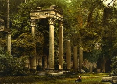Vereinigtes Königreich Ruinen bei Virginia Wassersäulen altes Foto Photochrom 1900