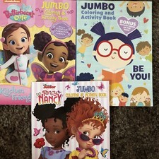 Jumbo Coloring  Activity Books Lot Of 3 Disney, Nickelodeon
