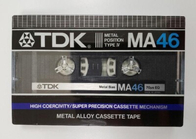TDK MA46 Type Ⅳ Metal Cassette Tape Vintage Audio Tapes NEW