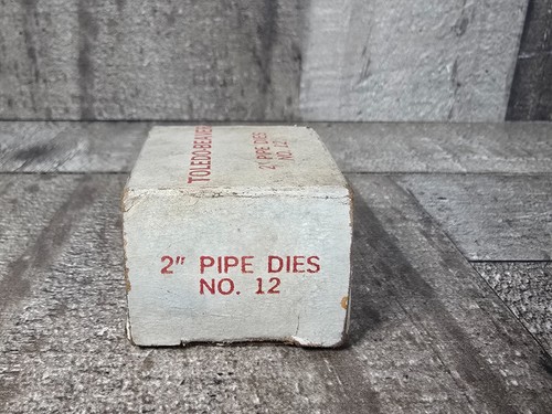 Vintage 2" Toledo Beaver Pipe Dies No.12 – New Old Stock NOS – Plumber’s Tool - Picture 5 of 9
