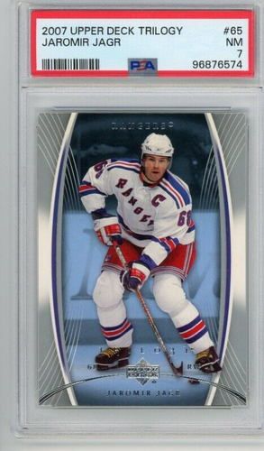 2007 Upper Deck Trilogy #65 JAROMIR JAGR New York Rangers PSA 7 NM