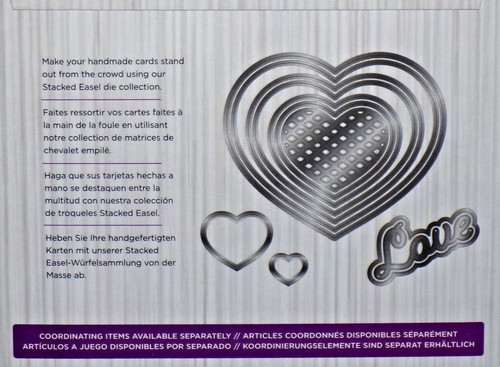 Gemini Triple Easel Hearts Die Set 11 pcs New by Crafters Companion Free Ship - 第 3/4 張圖片