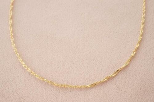 Exquisito collar de cadena de oro amarillo de 10 K de Singapur - Imagen 12 de 12