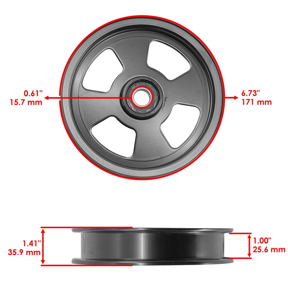 Polea Plana Tensor Exmark Pioneer Toro: Repuesto 116-4669 / 126-9197 / 99-8912