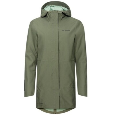 VAUDE · Jacke WOMEN S CYCLIST PADDED PARKA II Damen Frauen Lady Mantel oliv grün
