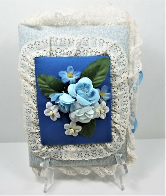 Vintage Flowers & Lace Telephone Address Book Deluxe Craft Mfg Co Made in U.S.A.