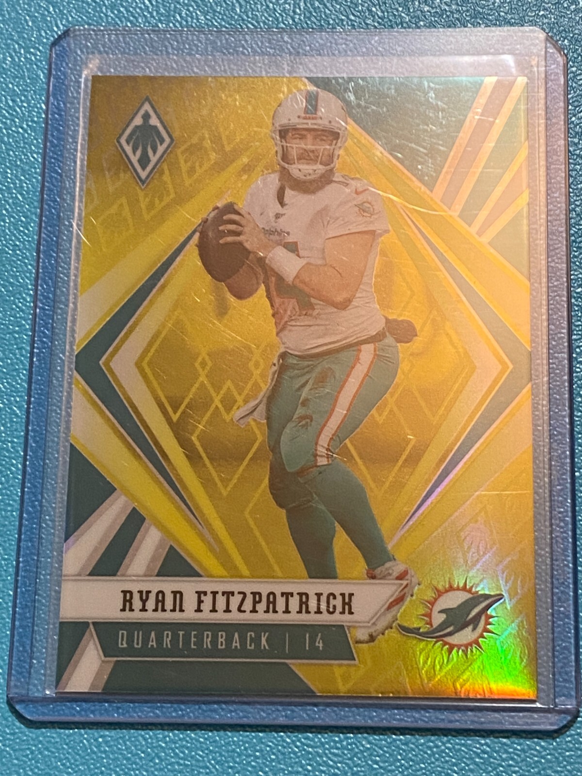 🏈 2020 Panini Phoenix Football Yellow Base Card #92 Ryan FITZPATRICK #/75 🏈