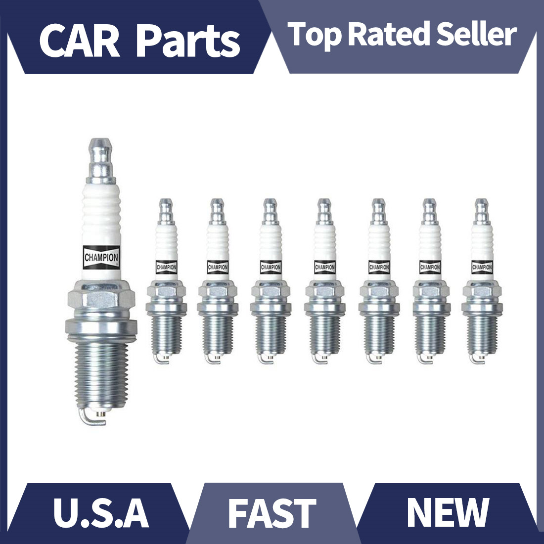 Champion Copper Plus 8pcs Spark Plug For 1994-1995 Chevrolet B7 V8 7.0L 4 X 2
