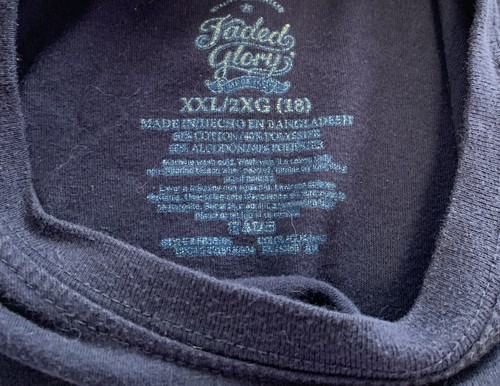 Boys Size 18 XXL Blue Short Sleeve “#lostmyhomework” Tee Shirt T-shirt - Picture 3 of 4