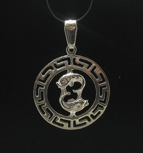 Sterling Silver Solid Pendant Hallmarked 925 Zodiac Sign Pisces ...