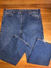 Vintage Levi's 517 Jeans Men's 42x30 Orange Tab Blue Denim Wide Leg Bootcut