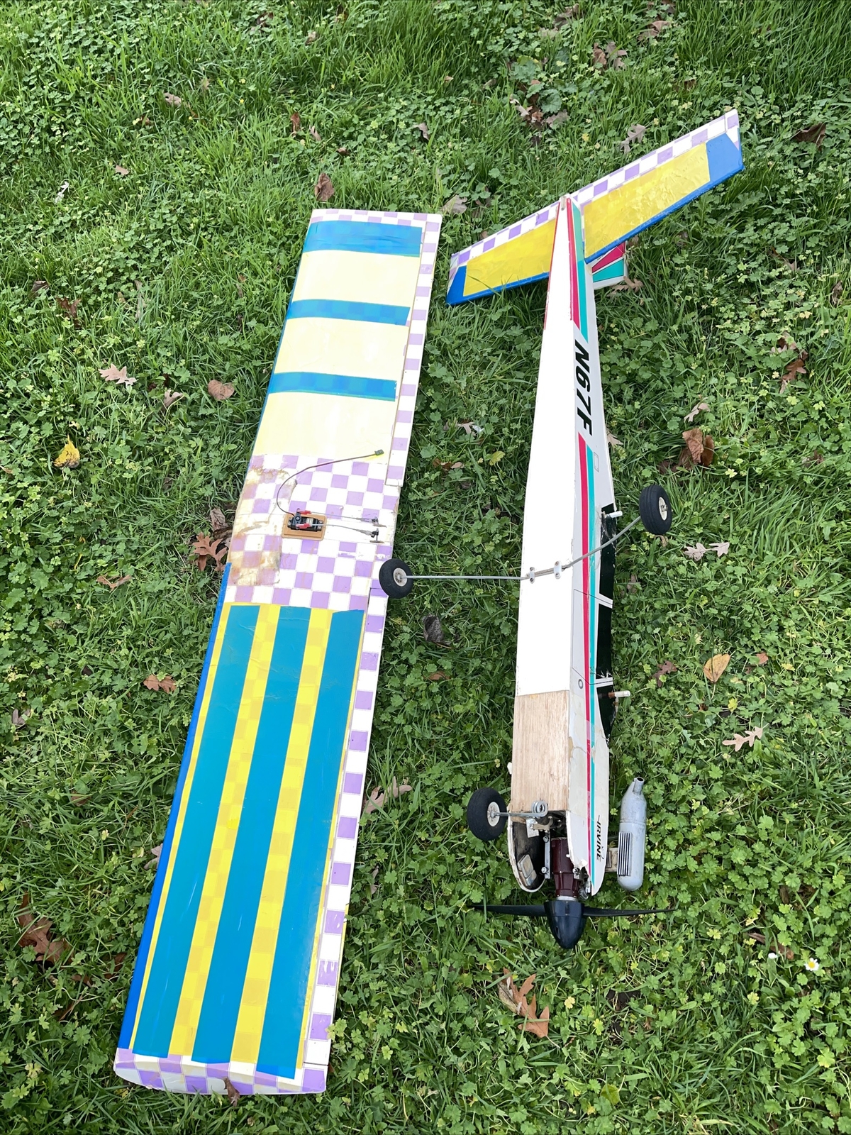 Tutor RC Aeroplane Aircraft Nitro Glow Plane Radio Control Model 62