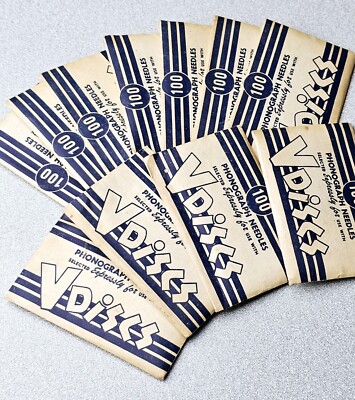 Talking Machine Victoria Phonograph PackageoF 100 V-DISC Needles Navy Department