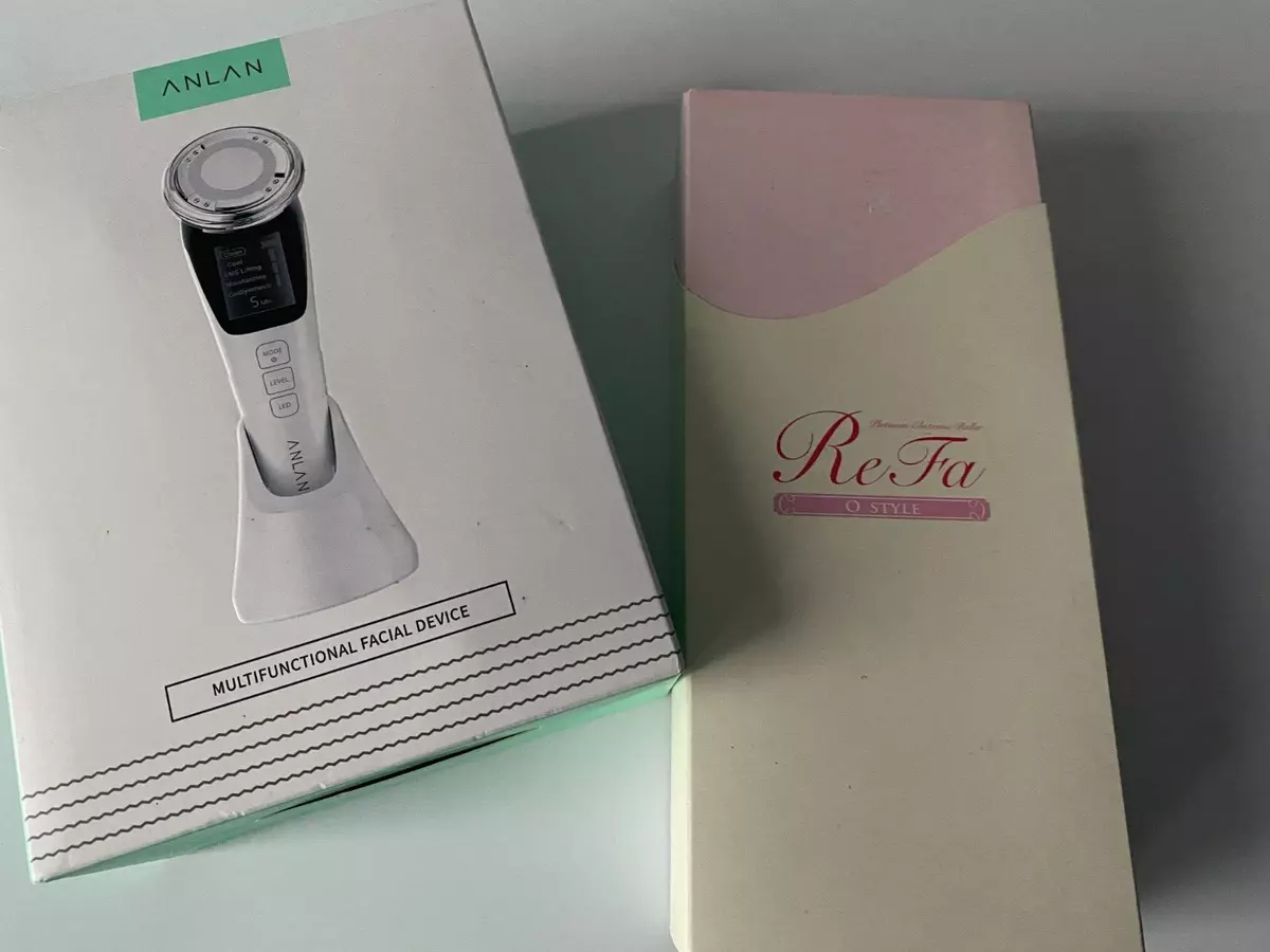 ReFa O STYLE Microcurrents skin care face & ANLAN multifunctional facial  device