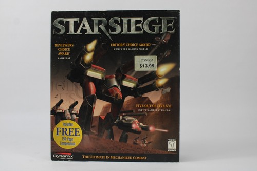 Starsiege: The Ultimate in Mechanized Combat PC Big Box 1999 New Sealed NOS - Picture 9 of 14