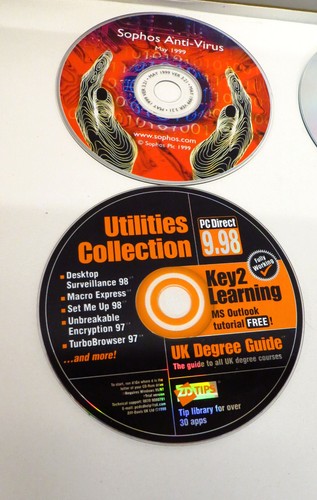 12+1 PC magazine Software CDs bundle 98-03 PC Direct etc Photoshop 405 utilities - Photo 2/8