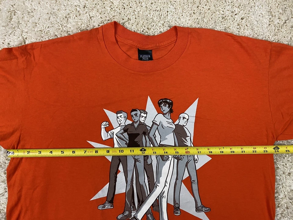 CAMISETA ECOBELLY VINTAGE AÑOS 90 XL ESTILO ANIME BANDA DE ROCK BRITÁNICA PUNTADA ÚNICA Foto 4 de 4