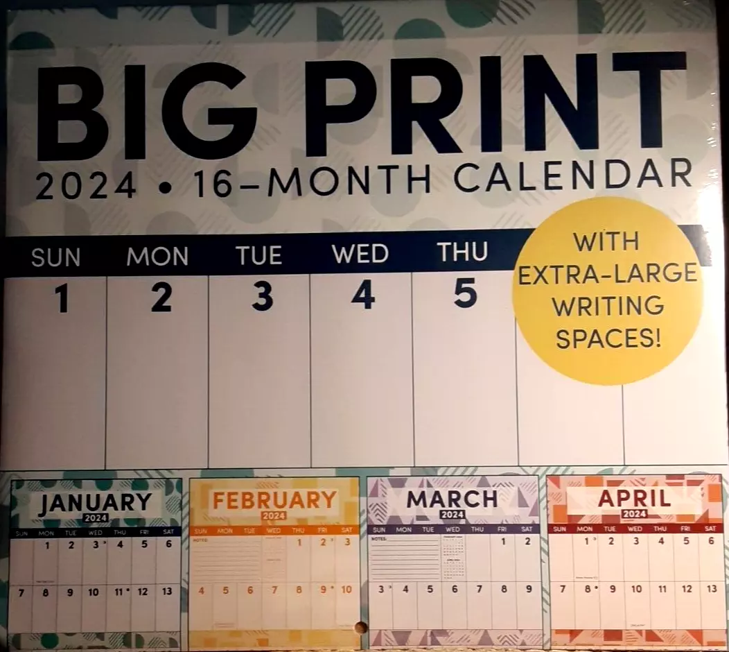 Calendar 2024 With Writing Space etti nollie