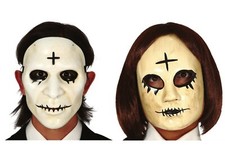 The Purge Cross Mask Halloween Creepy Religious Mask Adult Fancy Dress Anarchy