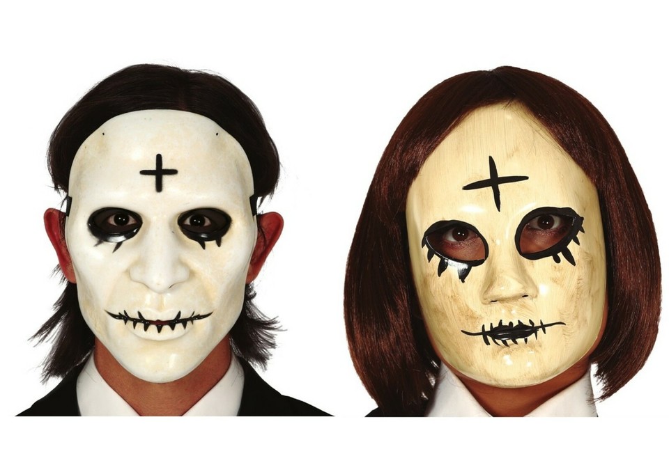 La Purga Cruzado Máscara Halloween Miedo Religioso Disfraz Adulto Anarquía