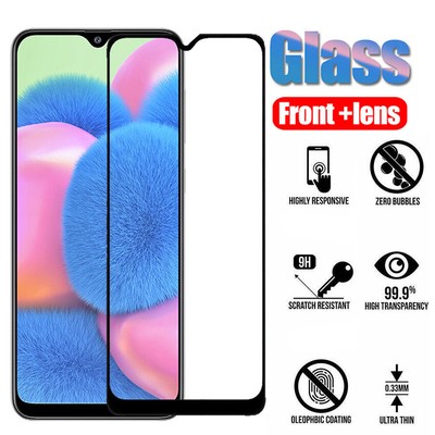 2Pcs Tempered Glass For Samsung A14 A24 A34 A54 A13 Screen Protector Full Cover