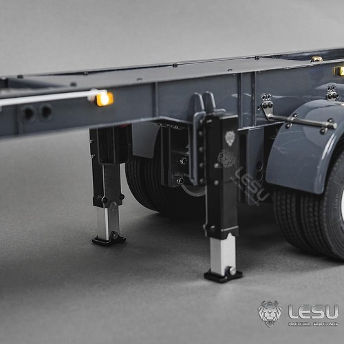 Metal LESU 3Axles 1:14 Hydraulic Dump Trailer for RC Tractor Truck Car 1851 3363 - Picture 12 of 12