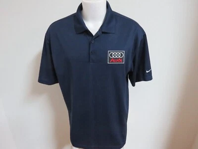 M-3XL Navy Blue Audi Nike Dri-Fit Men's #23V Polo Shirt - Image 1 of 4