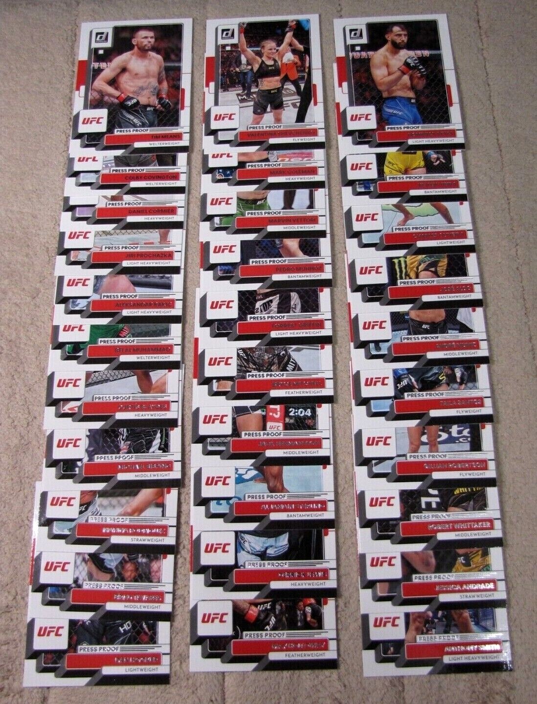 2023 Donruss UFC Silver Press Proof (Pick Choose Complete)