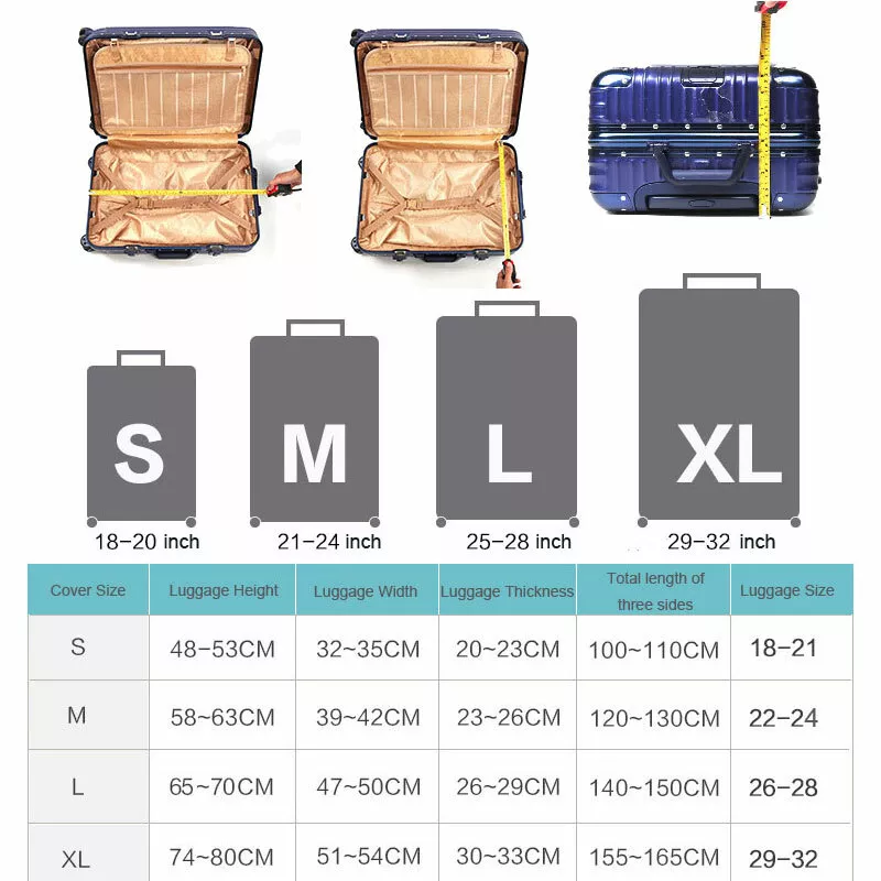 Travel Luggage Protective Cover Suitcase Protection Cover For 29-32 Inch  Traveling Accessories Trolley Trunk Elastic Dustproof Protect Case