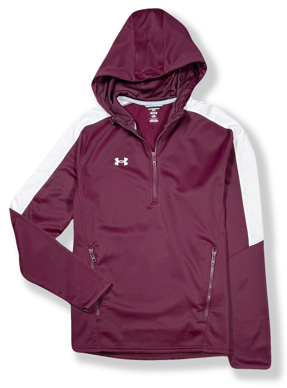 Флисовая толстовка с капюшоном Under Armour Storm Armour - NWT мужская большого размера темно-бордового цвета - 45911-N1 6190₽