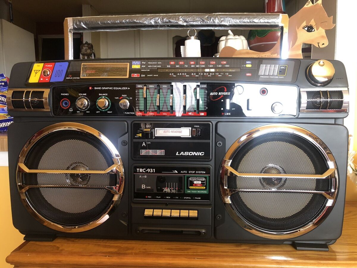 Lasonic TRC-931 Boom Box Ghetto Blaster Cassette Players Lasonic TRC-931 Boom Box Ghetto Blaster Cassette Players