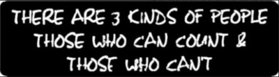 There Are 3 Kinds Of People Those Who Can Count & Those Who Helmet Sticker B