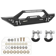 Front Bumper For 2007-2024 Jeep Wrangler Jk Jl Unlimited W Winch Plate D-rings