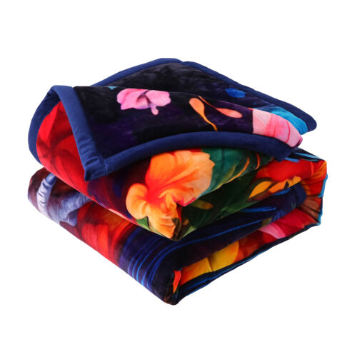 Manta polar visón pesado grueso de 3 capas manta tamaño king para todas las estaciones cálida suave 8 lb - Imagen 78 de 129