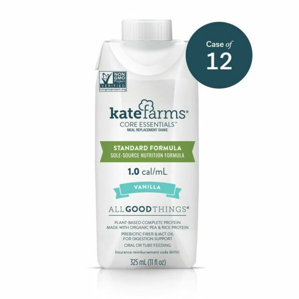 KATE Farms Standard Vanilla 1.0 Calorie Meal Replacement 11oz Each Case